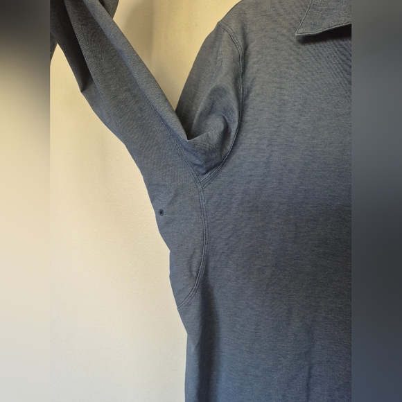 Lululemon Commision Long Sleeve Shirt Blue Mens Size Large - Picture 4 of 6